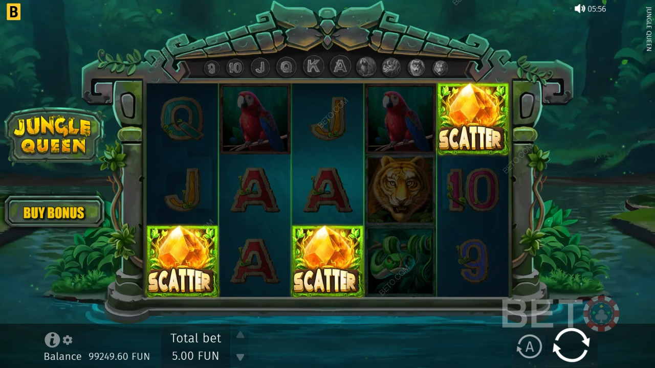 Jungle Queen anmeldelse fra BETO Slots