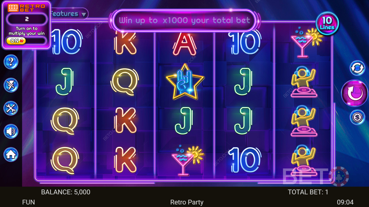 Retro Fest Anmeldelse fra BETO Slots