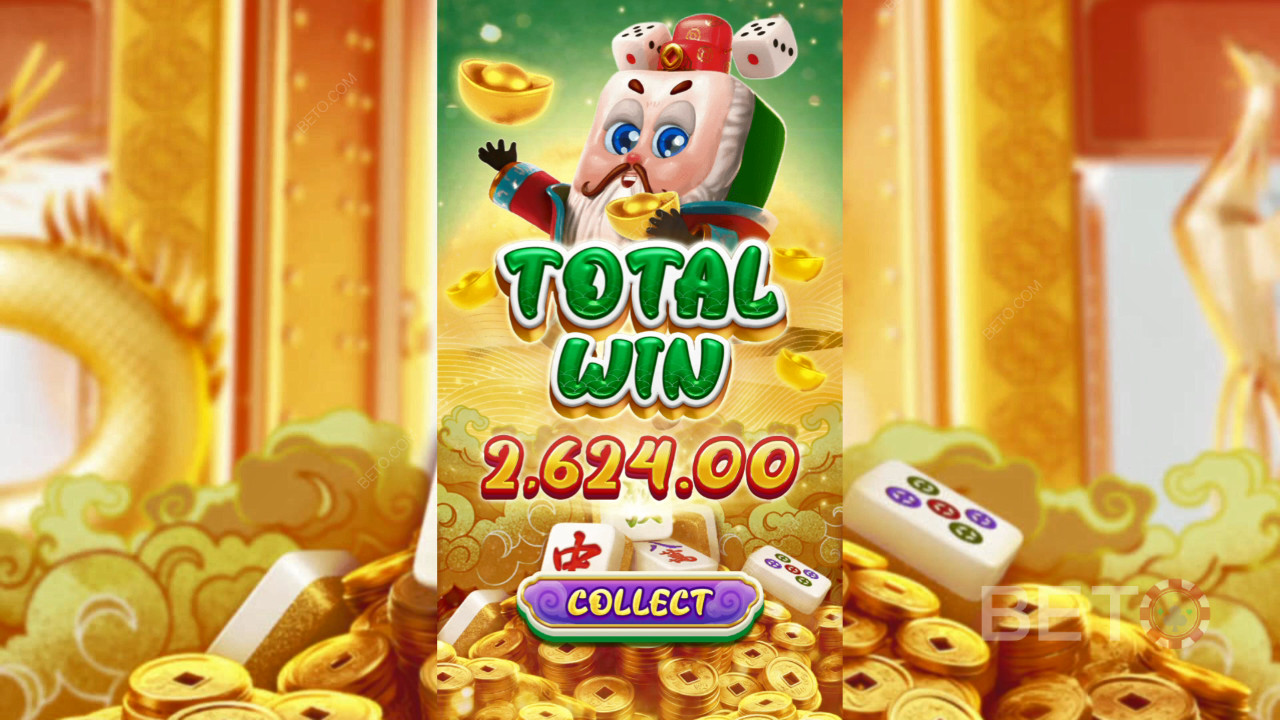 Vind 8.000x Din Indsats i Mahjong Riches Spilleautomaten!