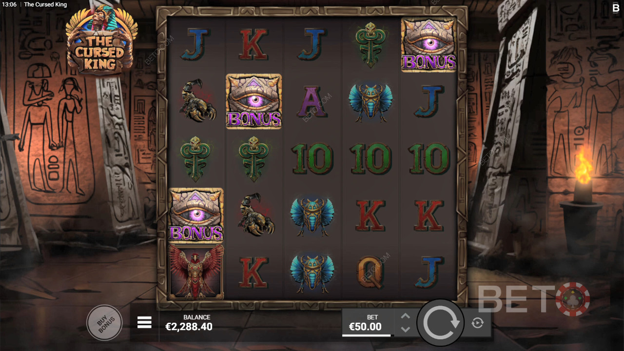 Den Forbandede Konge Anmeldelse fra BETO Slots