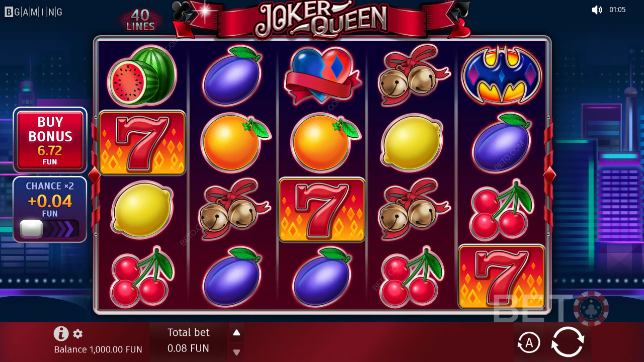 Joker Queen: Et show med 96% RTP og mellem-til-høj volatilitet