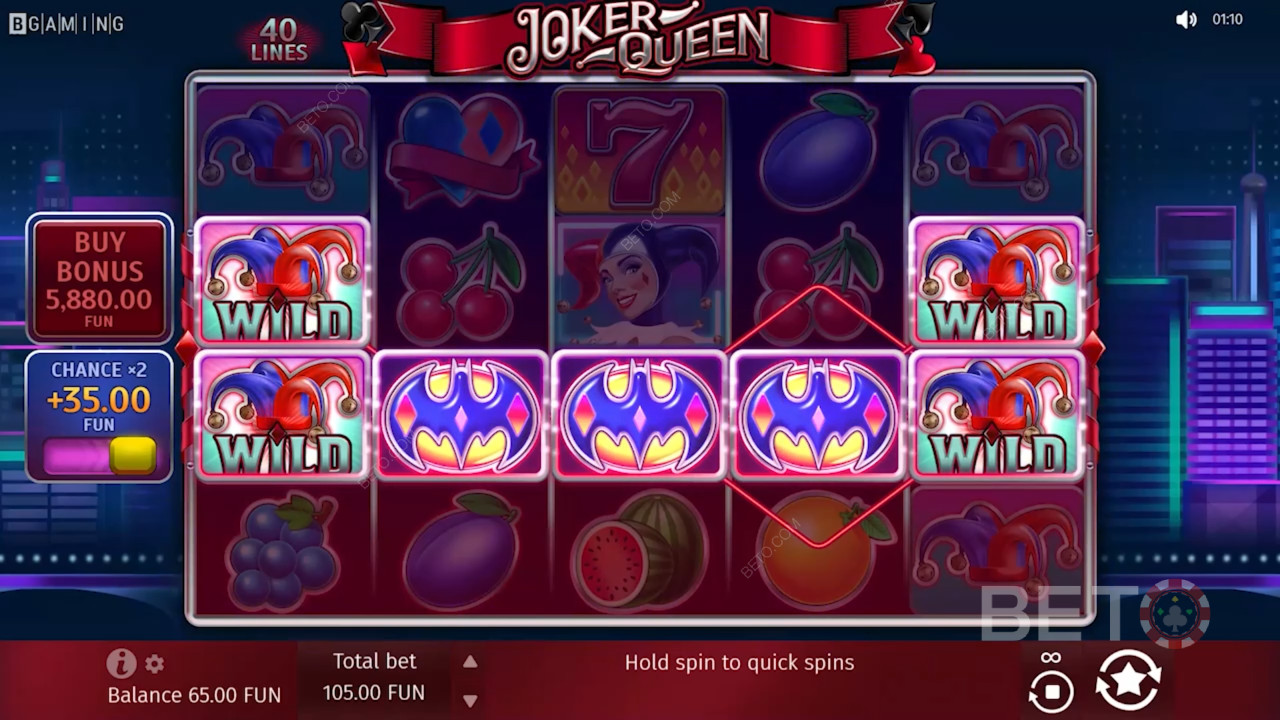 Få 3 eller flere Bonus-symboler for at udløse Gratis Spins