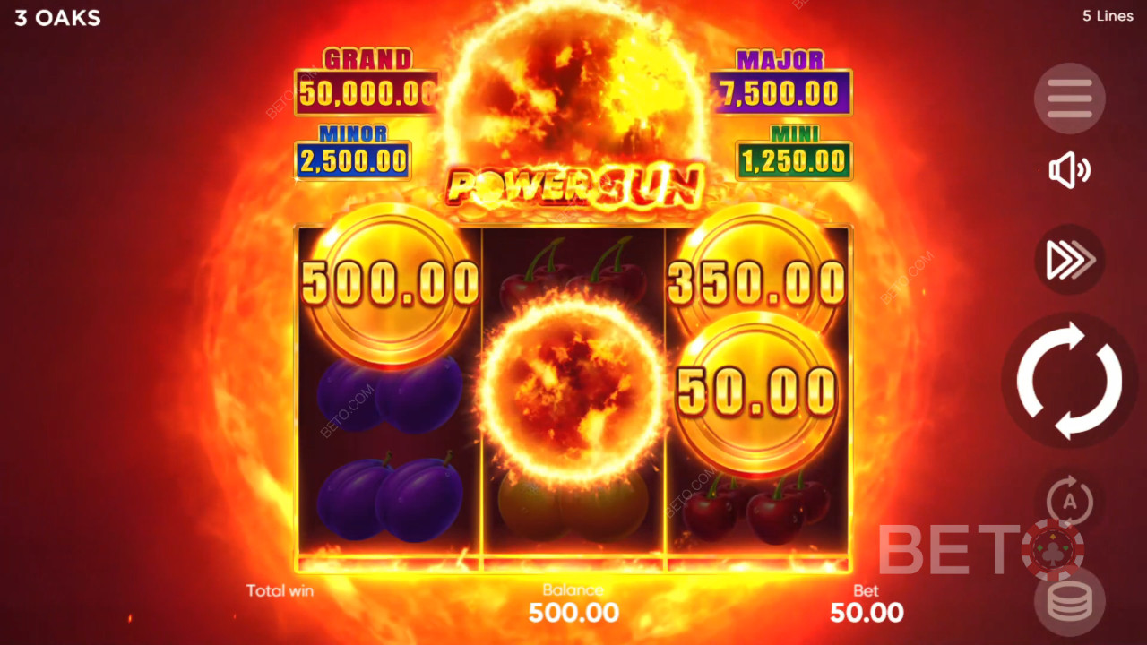Power Sun: Anmeldelse fra BETO Slots