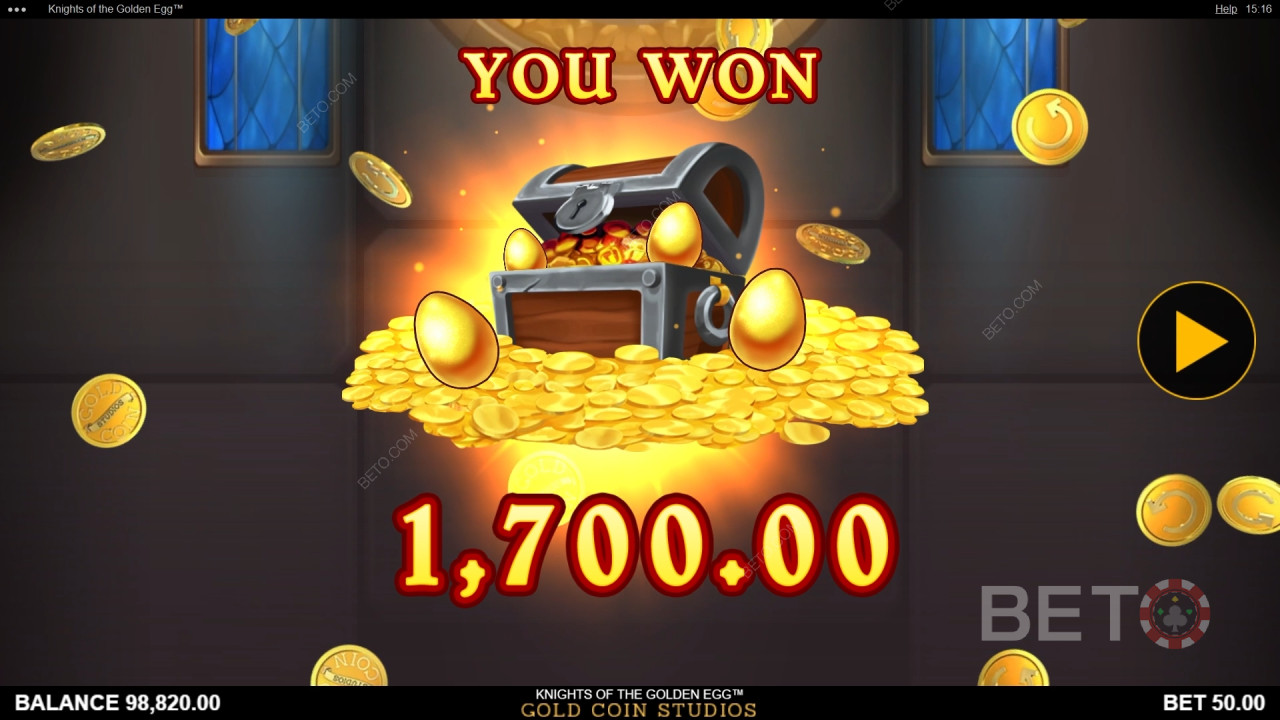 Ridderne af det Gyldne Æg Anmeldelse fra BETO Slots