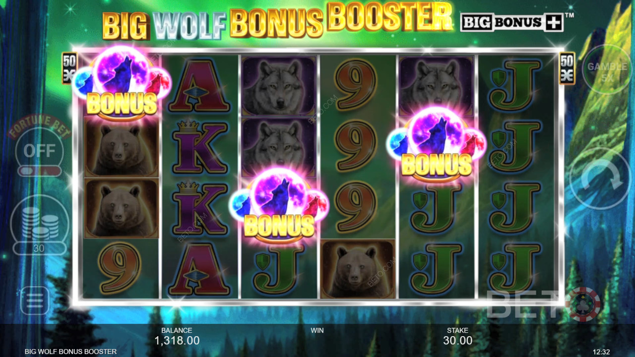 Store Ulv Bonus Booster Anmeldelse fra BETO Slots