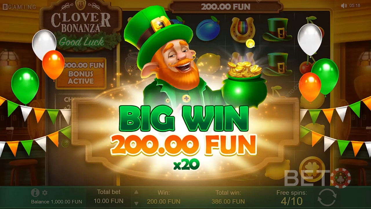 Brug multiplikatorer til store gevinster i Clover Bonanza-spillets gratis spins