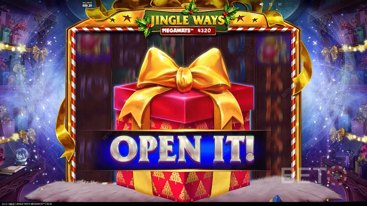 Åbn julegaven for at afsløre kraftfulde funktioner i Jingle Ways Megaways
