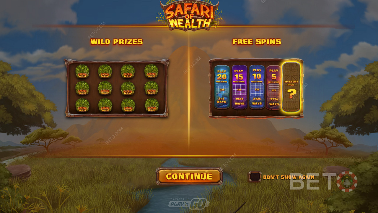 Land enorme gevinster gennem Wild præmier og Free Spins på Safari of Wealth spillemaskinen