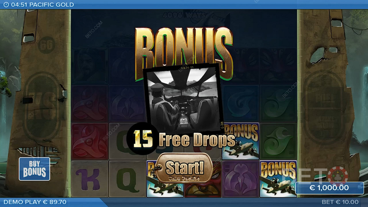 Land 3 eller flere Bonussymboler for at udløse Free Spins
