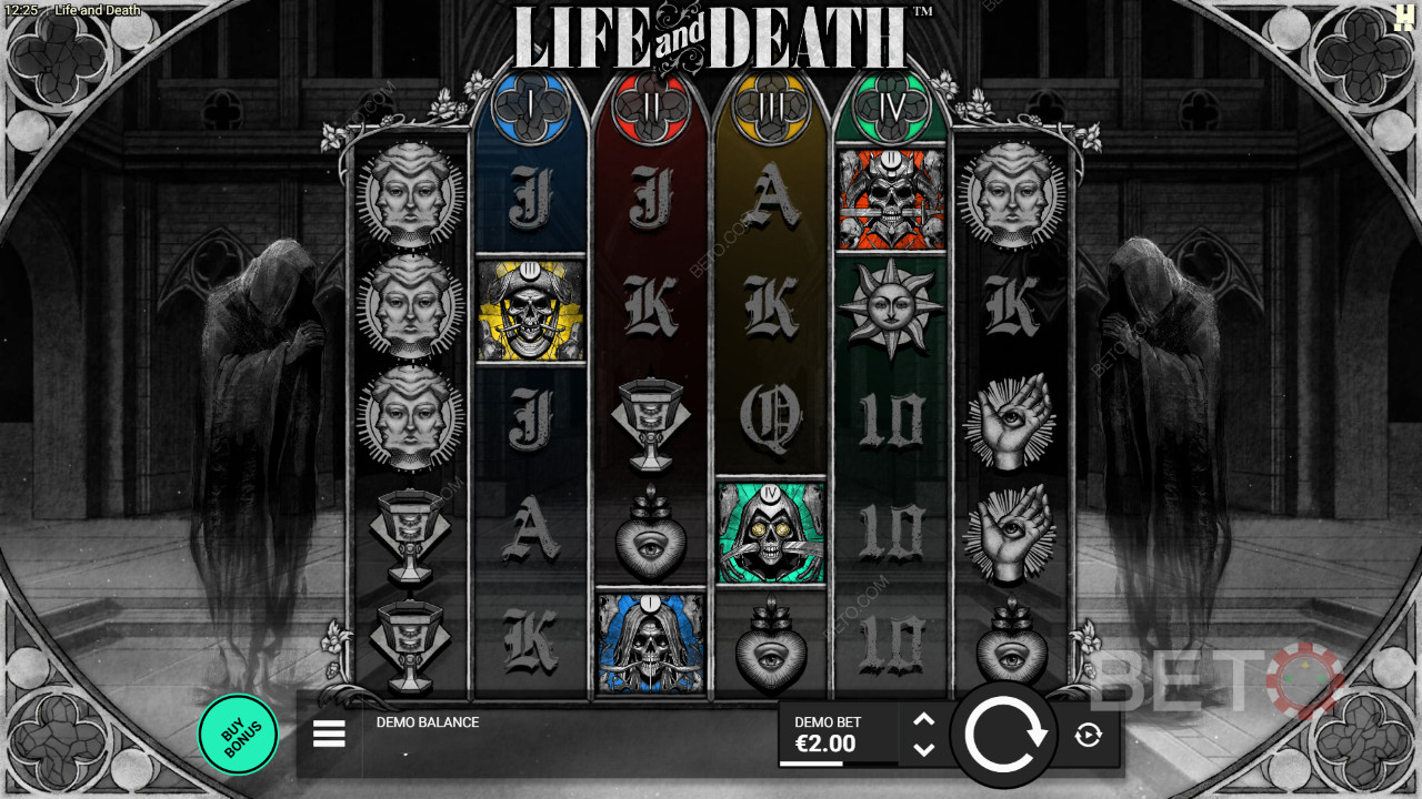 Bonusfunktioner Forklaret i Life and Death af Hacksaw Gaming