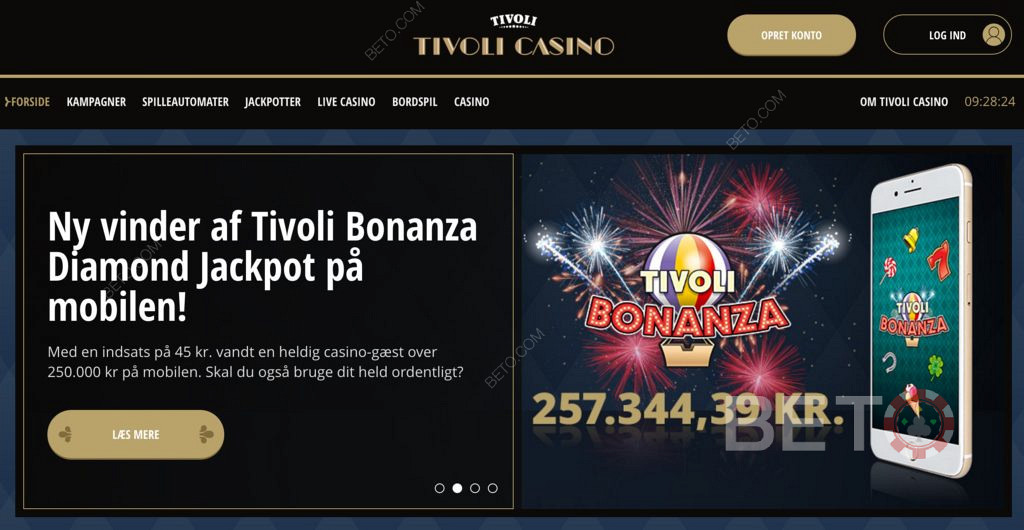 Tivoli casino og de mange vindere