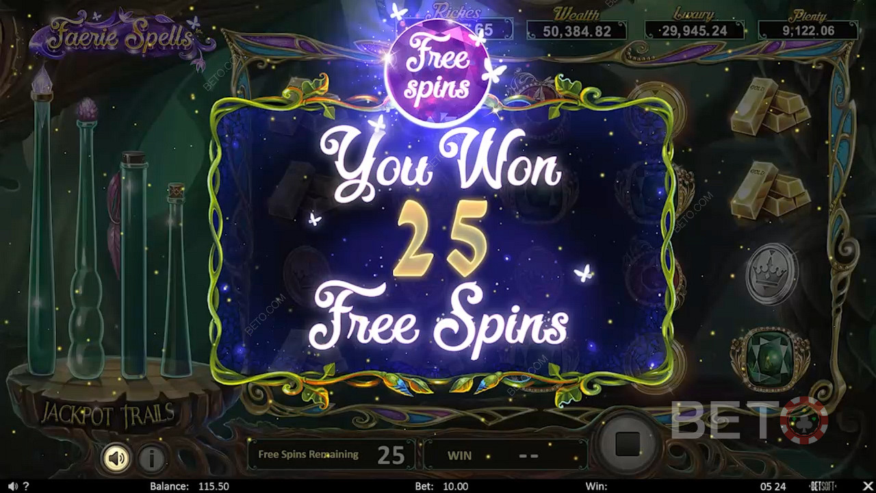 Vind op til 25 Free Spins med mulighed for at vinde Jackpots