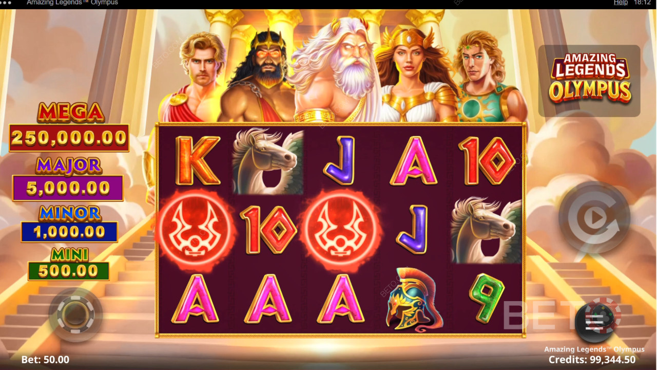 Fantastiske Legender Olympus Anmeldelse fra BETO Slots