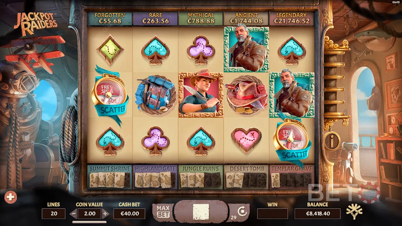 Udforsk de skjulte skatte i Jackpot Raiders