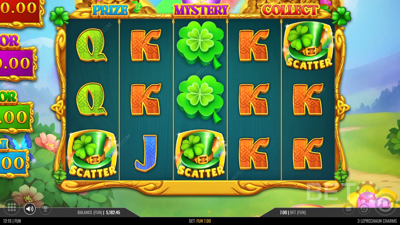 3 Leprechaun Charms Anmeldelse fra BETO Slots