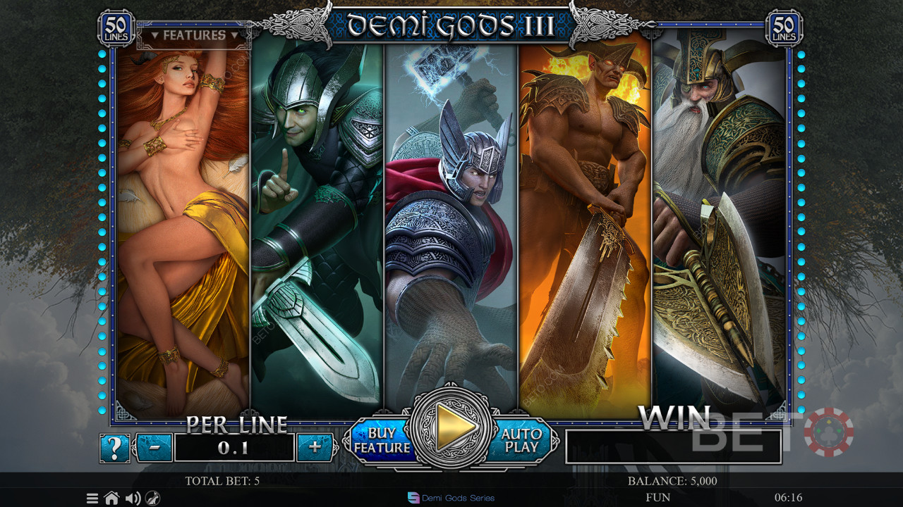 Demi Gods III: En episk spilleautomat inspireret af nordisk mytologi