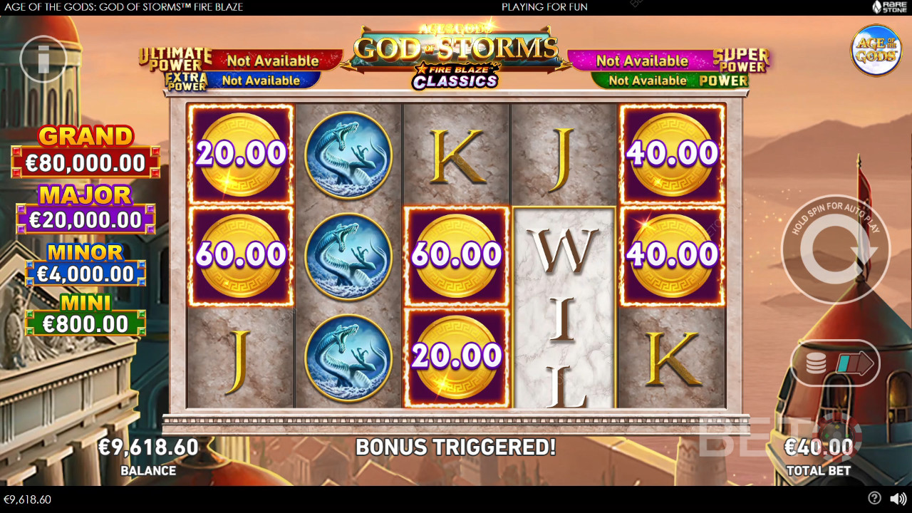 Age of the Gods: Stormguden Fire Blaze Anmeldelse fra BETO Slots