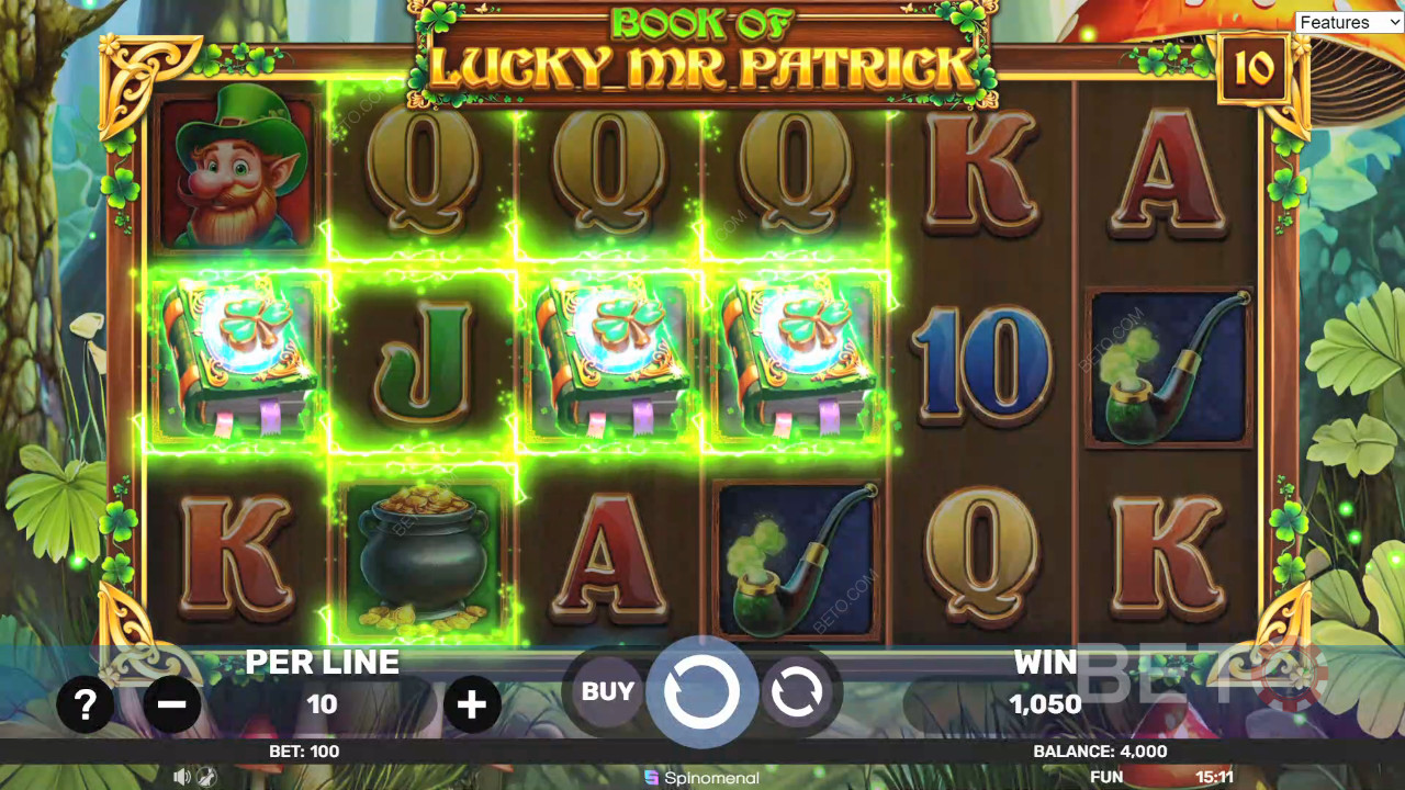 Anmeldelse af Book of Lucky Mr Patrick på BETO Spilleautomater