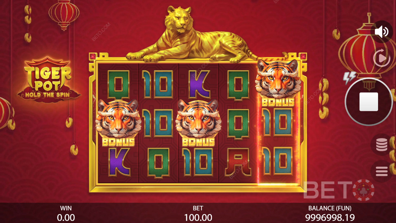 Tiger Pot: Hold The Spin Anmeldelse fra BETO Slots