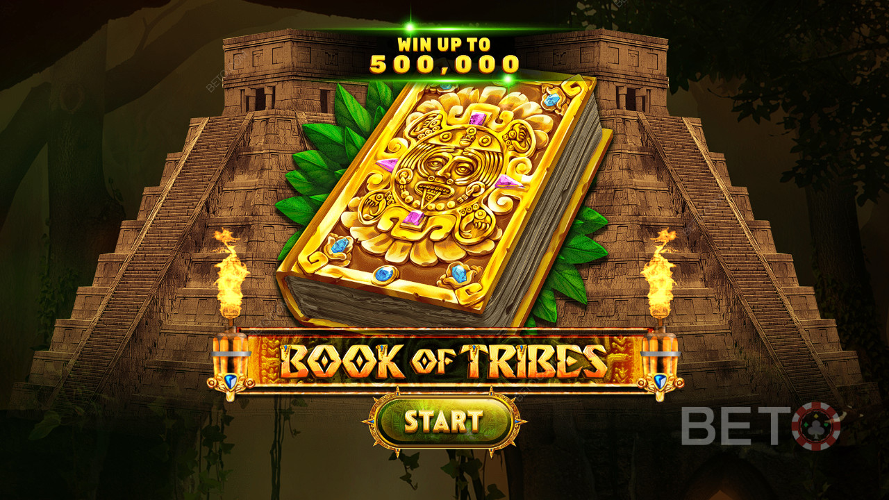 Vind op til 5.000 gange din indsats i Book of Tribes spilleautomat