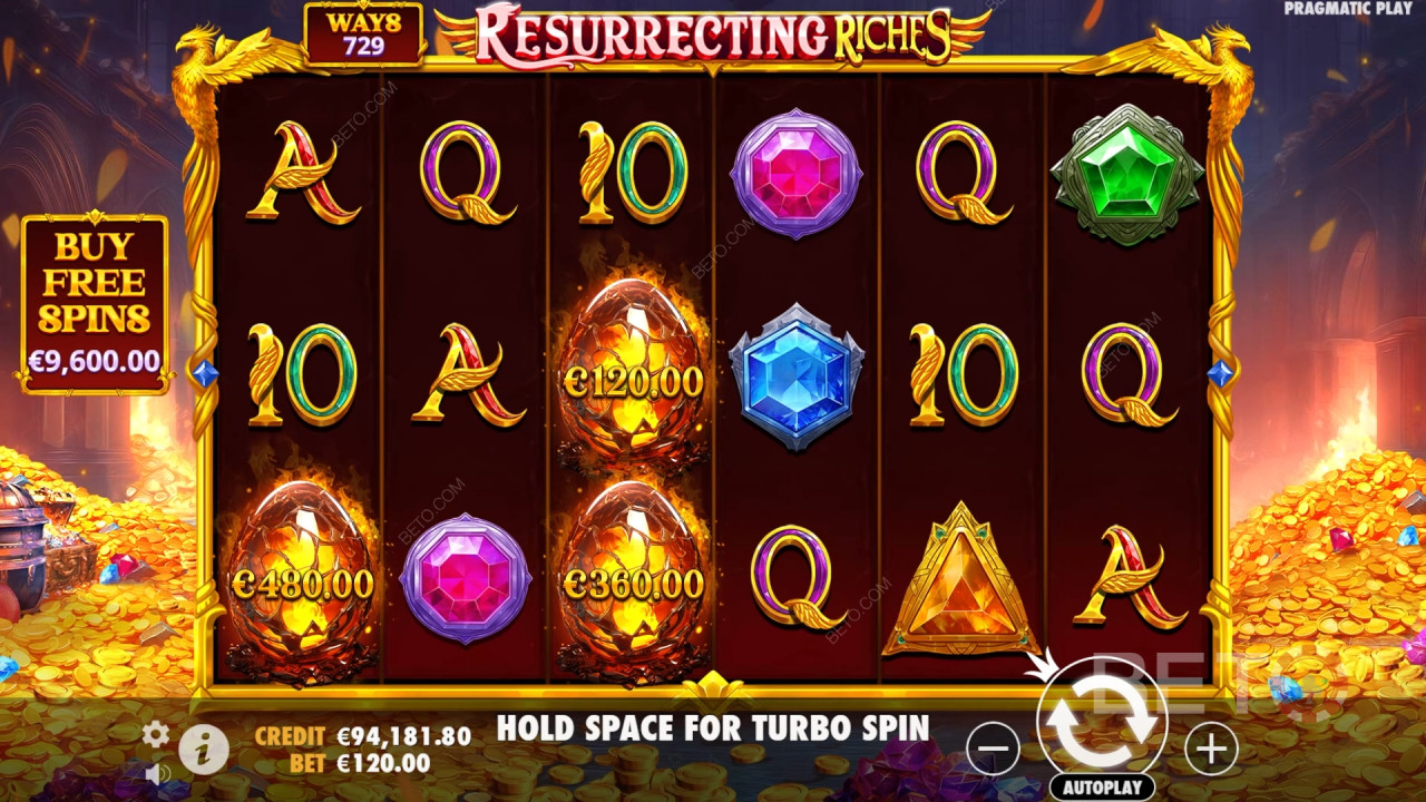 Vind 4.000x Din Indsats i Resurrecting Riches Spilleautomat!