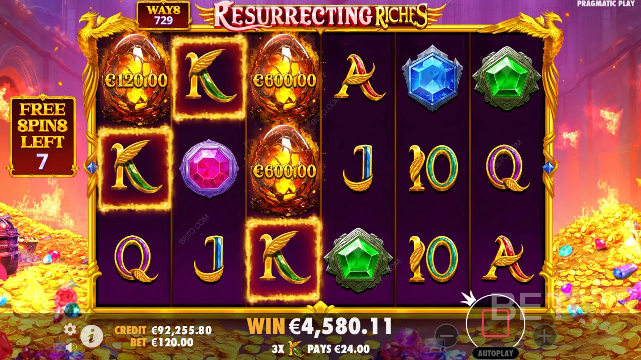 Bonusfunktioner Forklaret i Resurrecting Riches fra Pragmatic Play