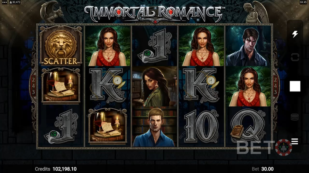 Nyd et klassisk tema og enestående funktioner i Immortal Romance spilleautomaten