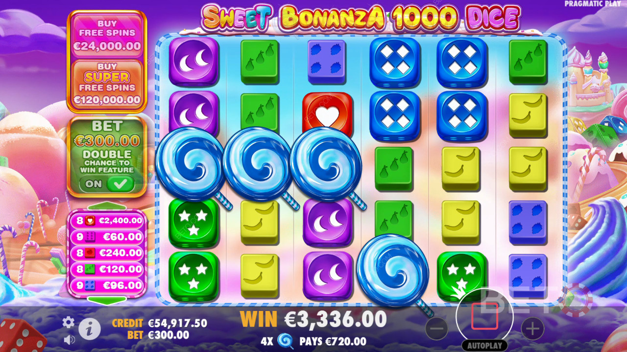 Sweet Bonanza 1000 Dice Anmeldelse fra BETO Spilleautomater