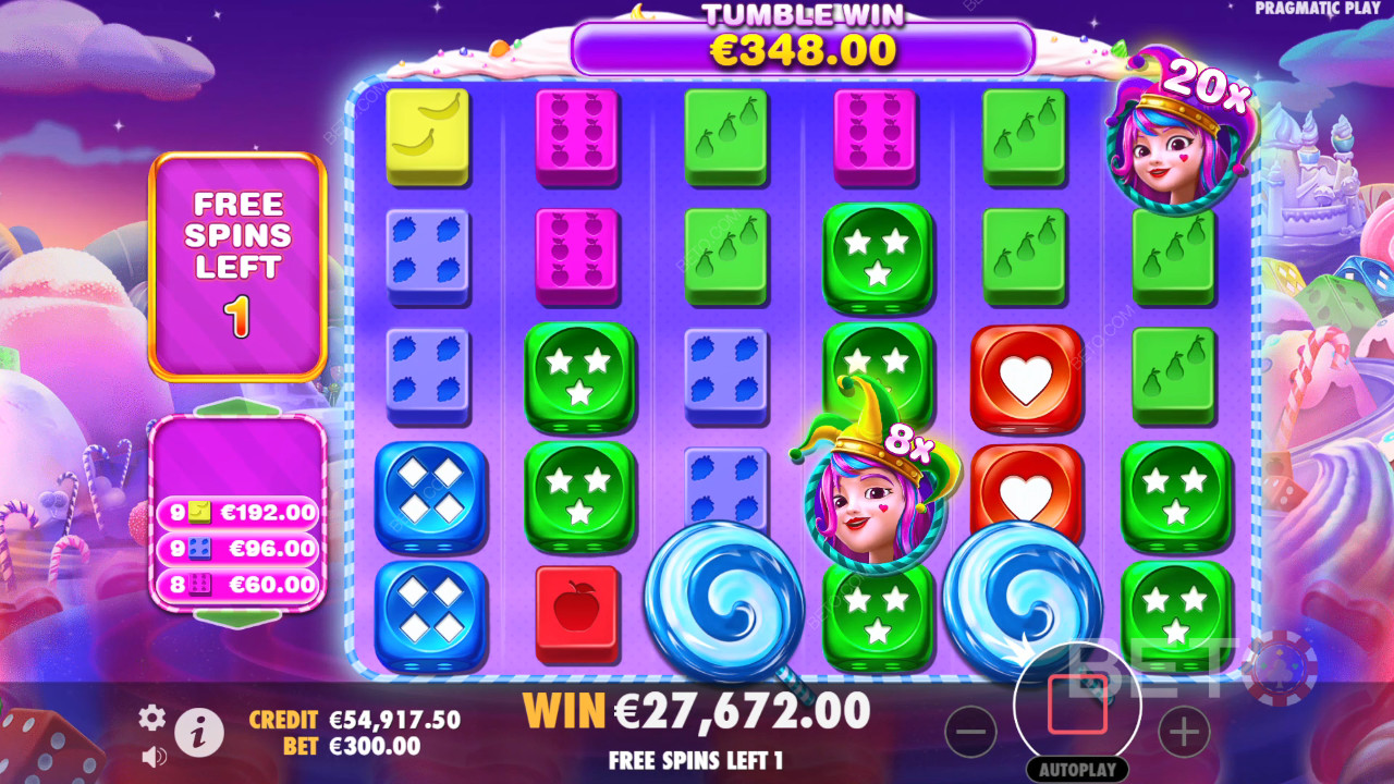 Bonusfunktioner Forklaret i Sweet Bonanza 1000 Dice fra Pragmatic Play