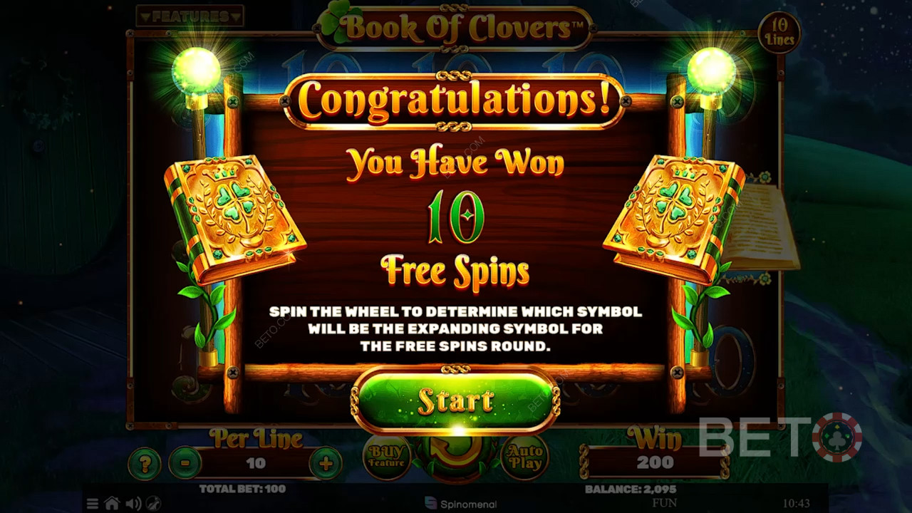 Lås op for Gratis Spins og få ti Free Spins plus flere eksklusive bonusser