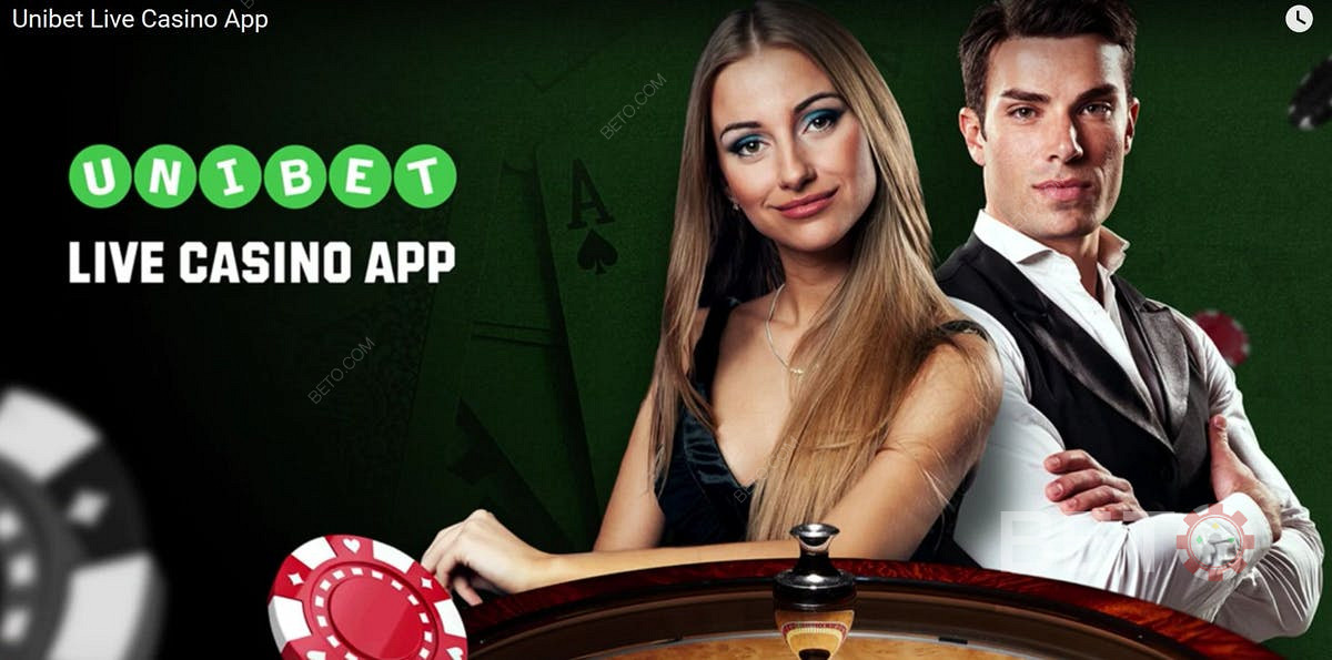 Spil live casino med Unibet