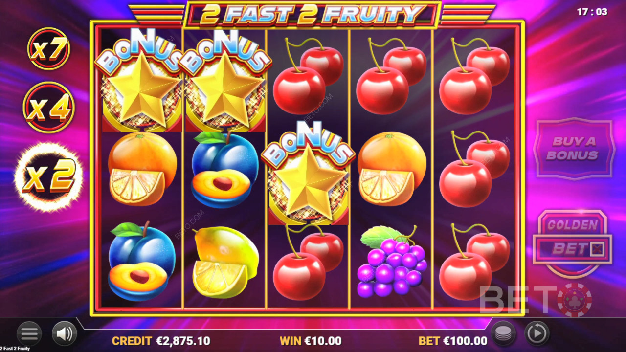 2 Hurtig 2 Frugtig Anmeldelse af BETO Slots