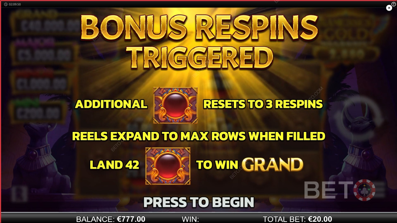 Vind 8.641x din indsats i Ramesses Gold Megaways slot!
