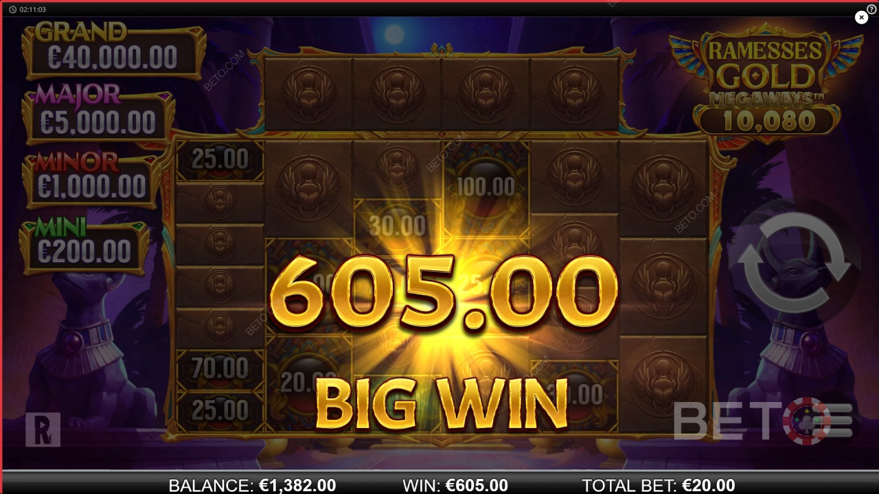 Ramesses Gold Megaways Anmeldelse af BETO Spilleautomater