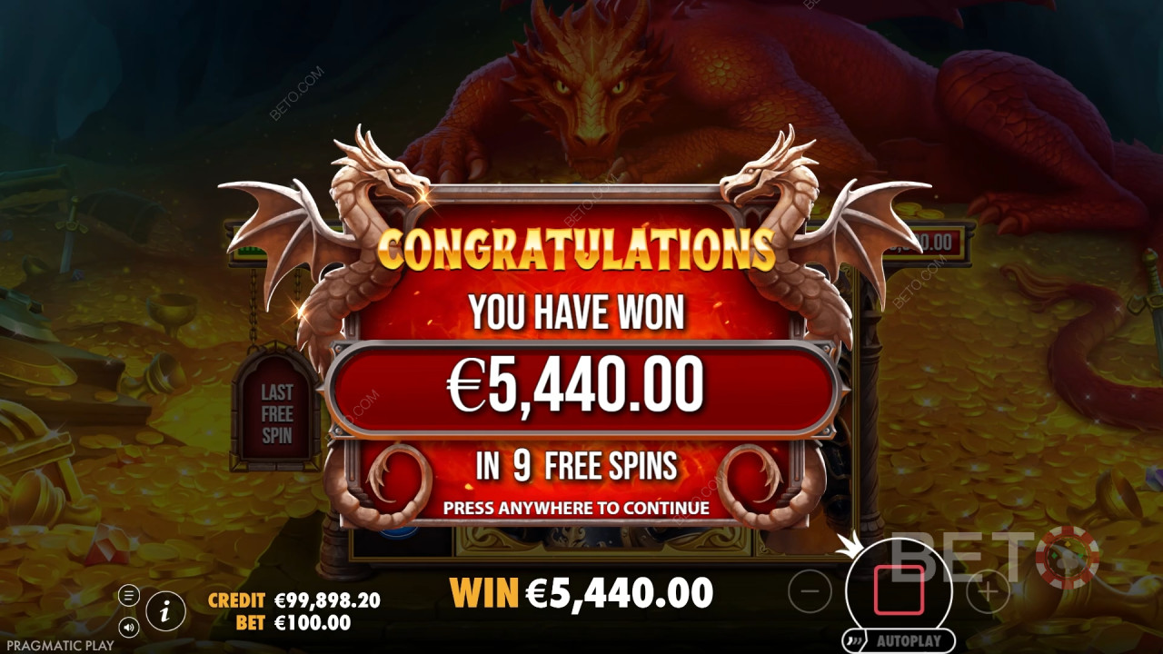 Vind 15.000x din indsats i Sleeping Dragon spilleautomaten!