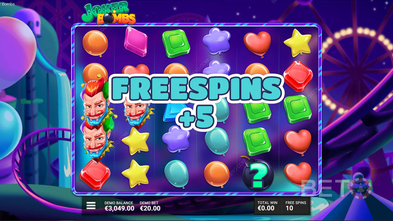 Få tre Free Spins-symboler og udløs fem ekstra Free Spins