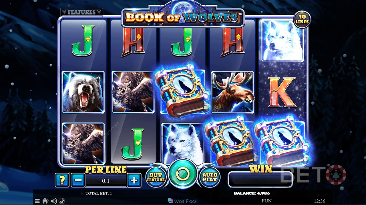 Book of Wolves: RTP på 96,14% og høj volatilitet i spilmodellen