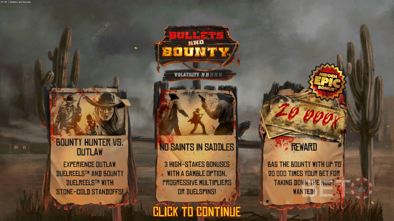 Bonusfunktioner Forklaret i Bullets and Bounty fra Hacksaw Gaming