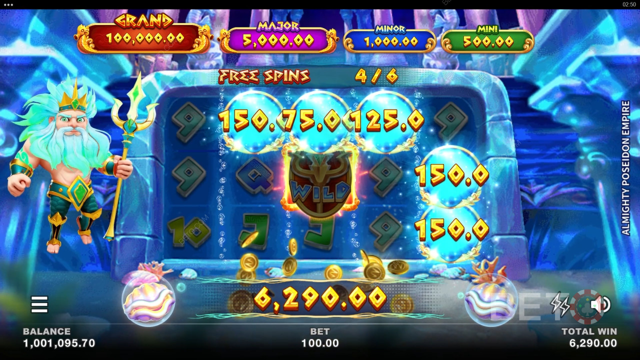Sådan spiller du Microgamings Almighty Poseidon Empire