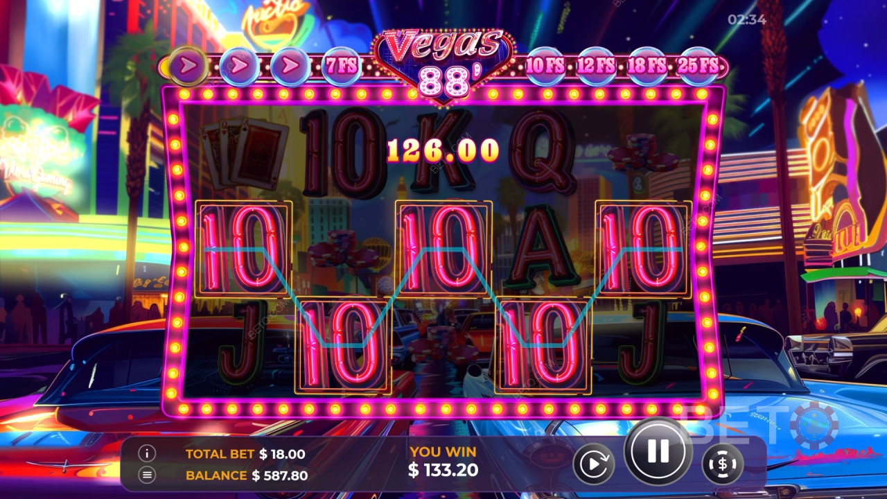 Bonusfunktioner Forklaret i Vegas 88 fra Vibra Gaming