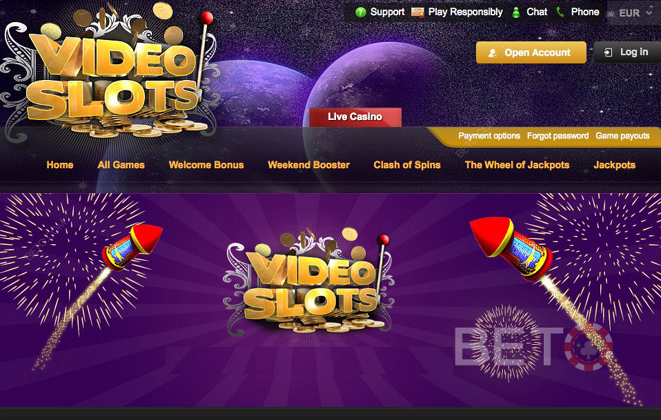 VideoSlots stort online casino med enorme muligheder