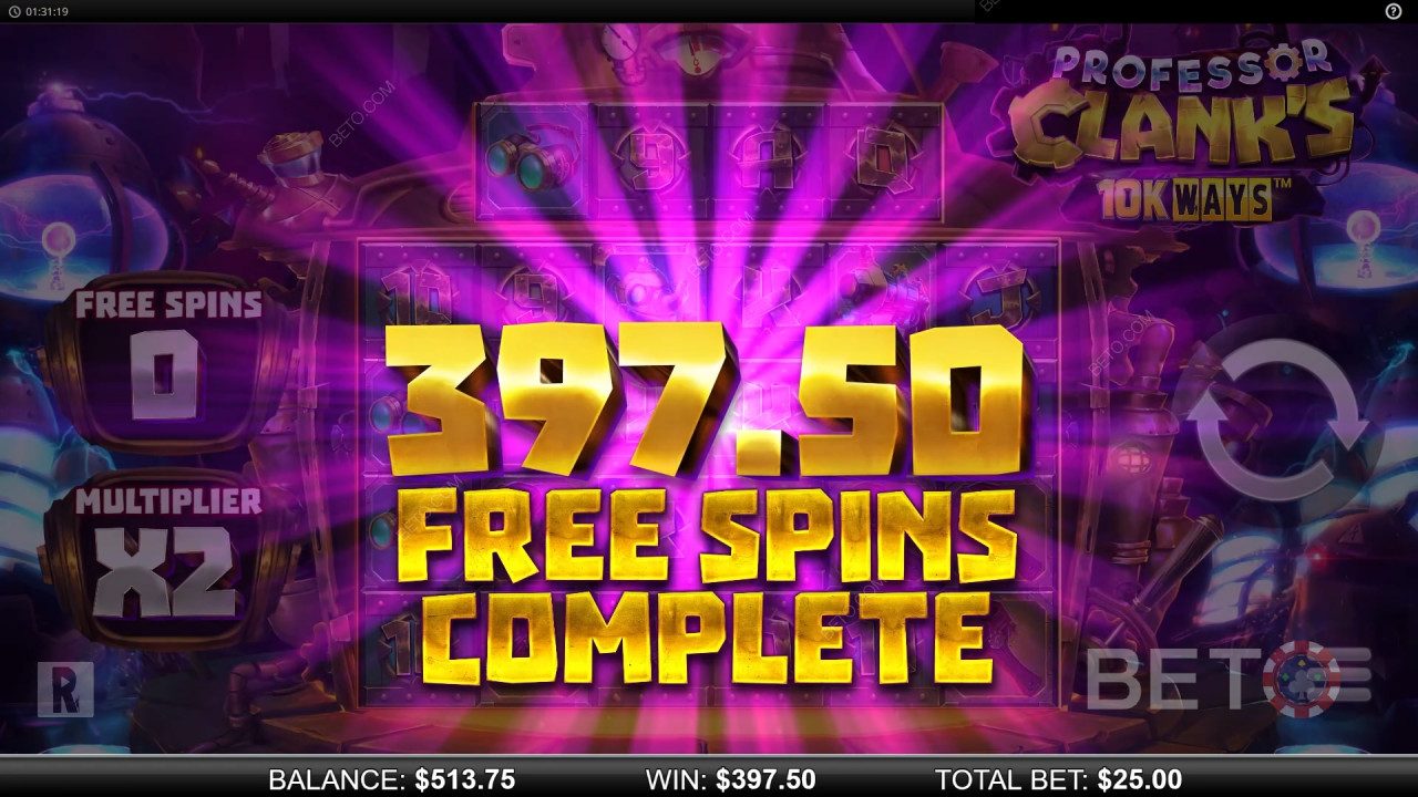 Vind 9.142x din indsats i Professor Clank