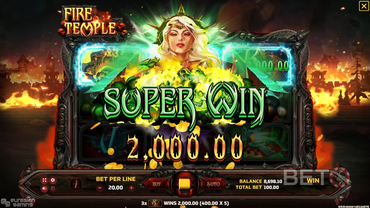 Fire Temple Anmeldelse af BETO Spilleautomater