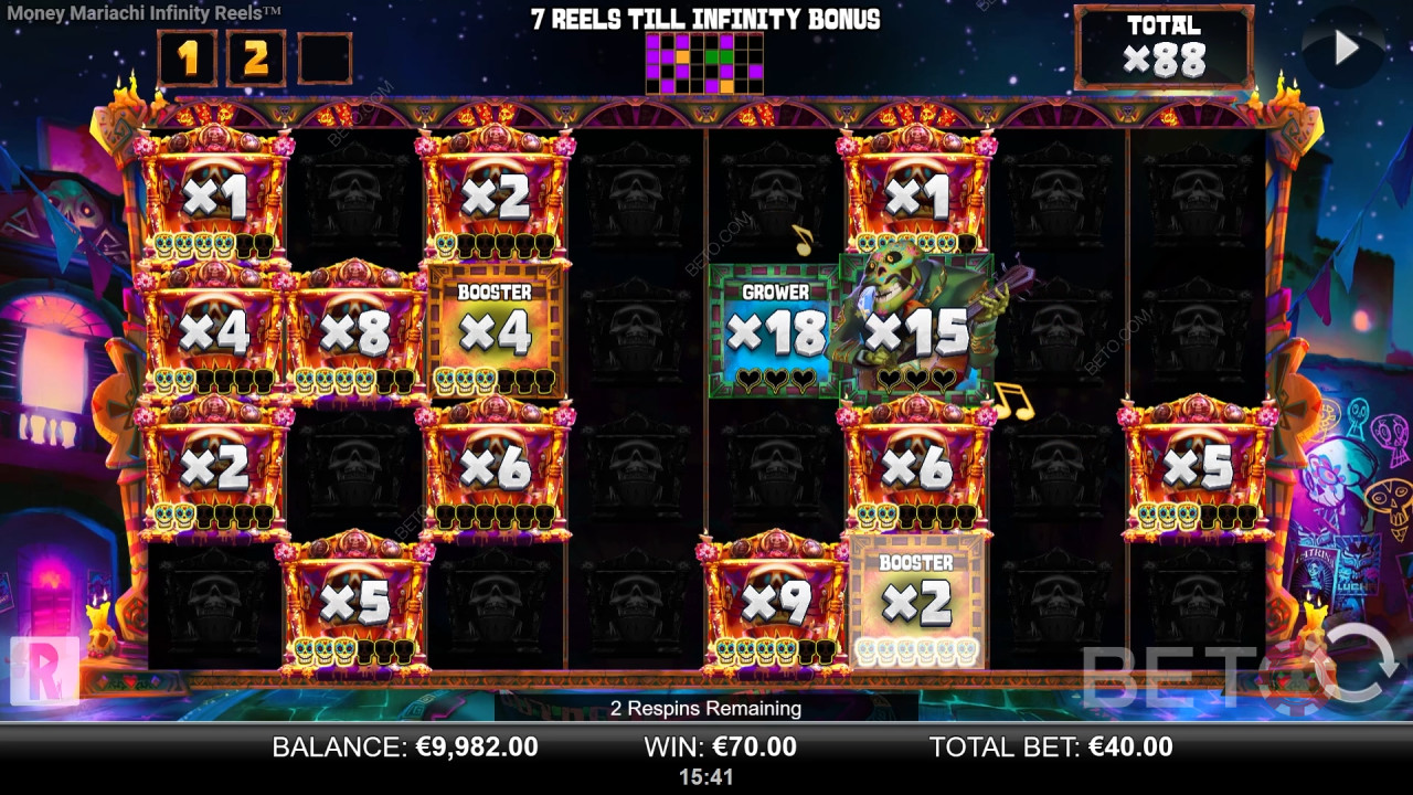 Bonusfunktioner Forklaret i Money Mariachi Fiesta Infinity Reels af Reel Play