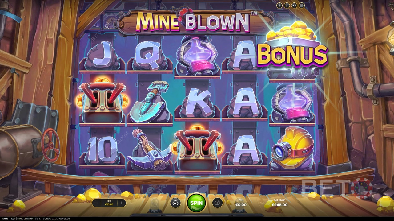 Mine Blown Anmeldelse af BETO Spilleautomater