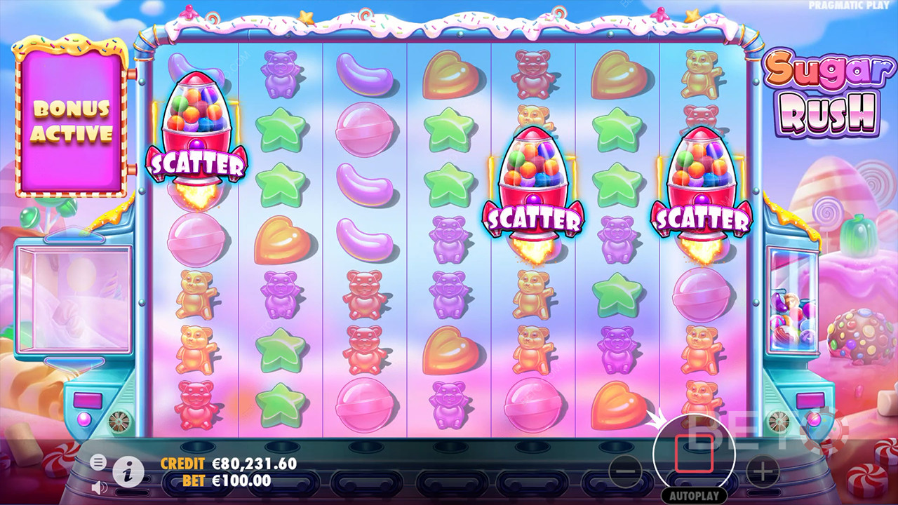 Få mindst tre Scatter-symboler på hjulene for at udløse Free Spins-bonussen