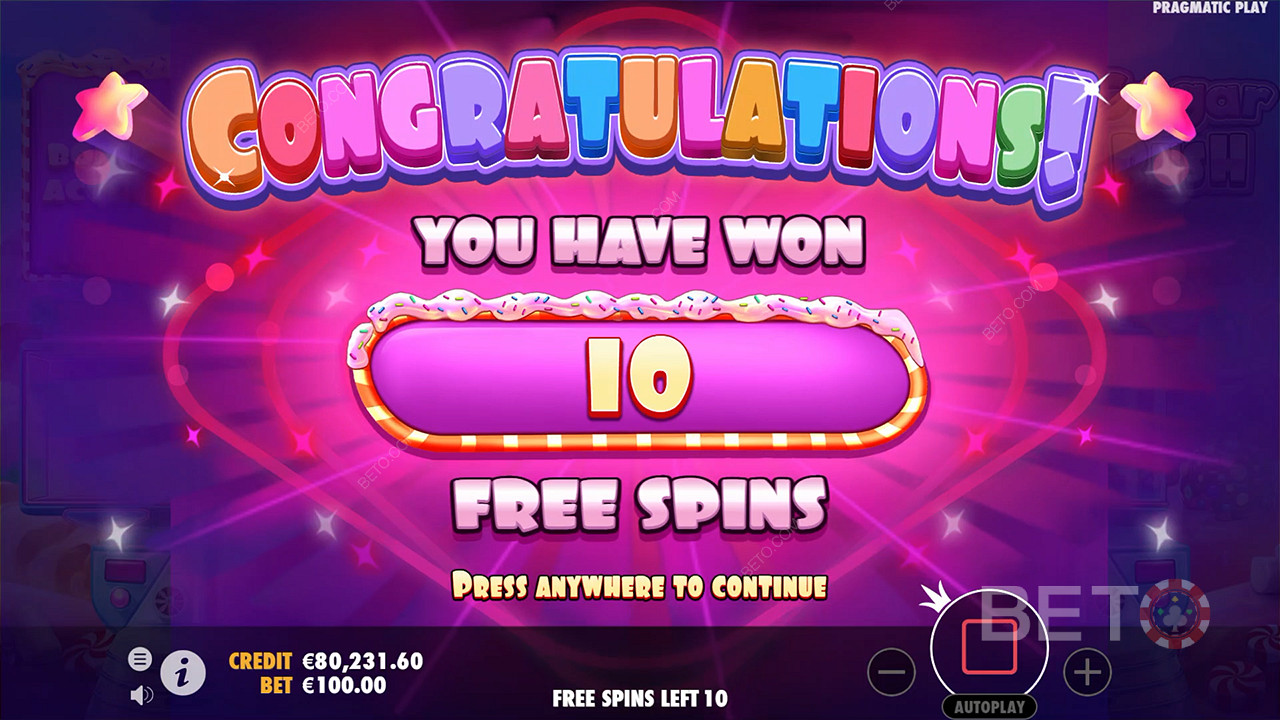 Få op til 30 Free Spins hver gang du udløser bonusrunden