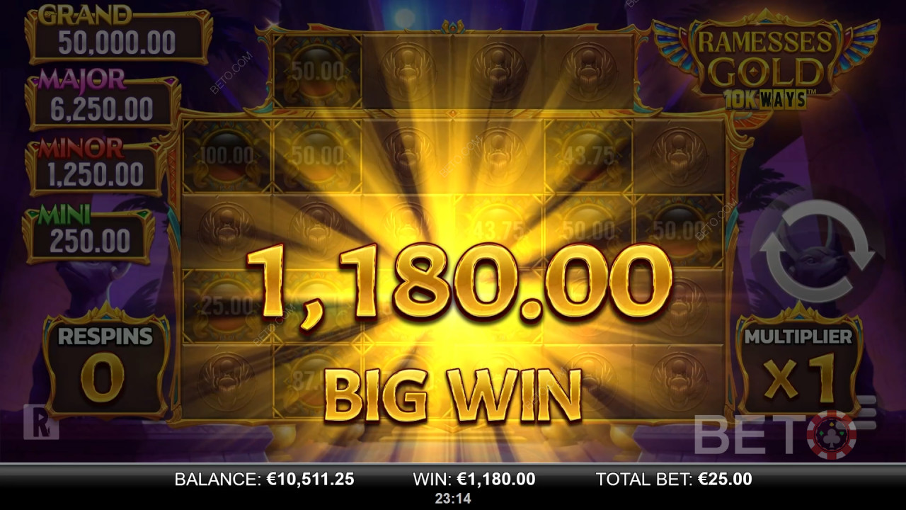 Skal du spille Ramesses Gold 10K Ways?