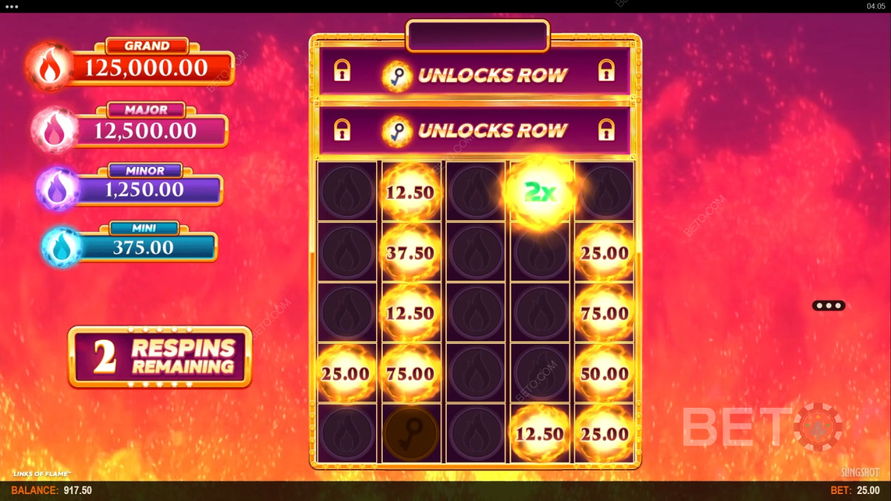 Vind 10.000x din indsats i Links of Flame spilleautomaten!