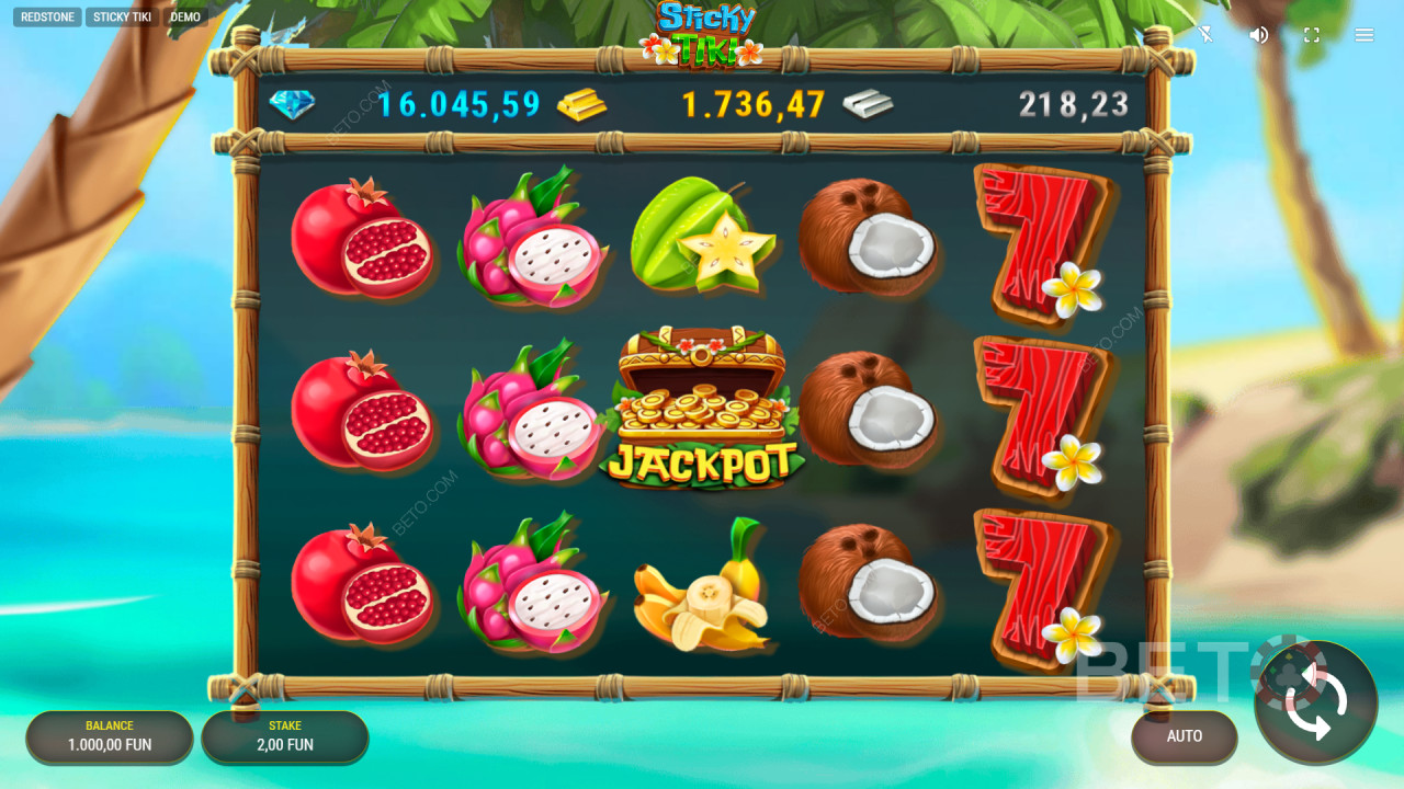 Sådan spiller du Redstones Sticky Tiki